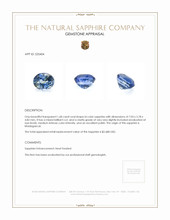 1.68 Ct. Bi Color Sapphire from Madagascar Appraisal