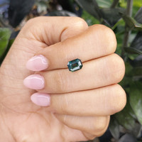3.00 Ct. Bluish Green Sapphire from Madagascar Life Style