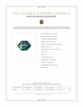 2.05 Ct. Bluish Green Sapphire from Madagascar Scan Report