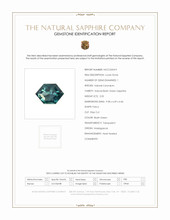 2.05 Ct. Bluish Green Sapphire from Madagascar Scan Report