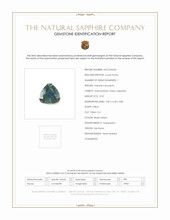 0.92 Ct. Bluish Green Sapphire from Montana Scan Report