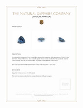 0.64 Ct. Blue Sapphire from Montana Appraisal
