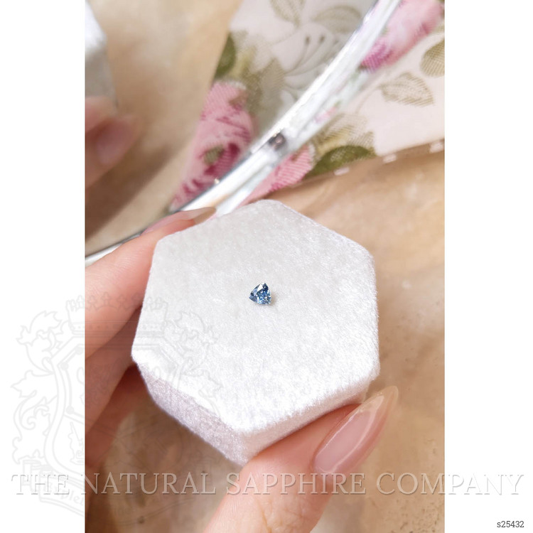 0.29 Ct. Greenish Blue Sapphire from Montana