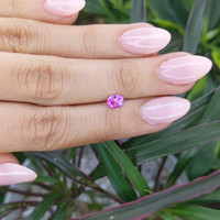 0.55 Ct. Purplish Pink Sapphire from Madagascar Life Style