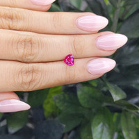 0.85 Ct. Reddish Pink Sapphire from Madagascar Life Style