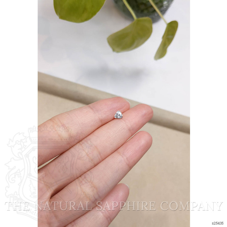 0.50 Ct. White Sapphire from Montana