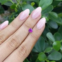 0.64 Ct. Pinkish Purple Sapphire from Madagascar Life Style