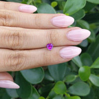 0.64 Ct. Pinkish Purple Sapphire from Madagascar Life Style