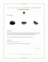 3.83 Ct. Blue Sapphire from Australia Appraisal