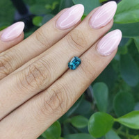 1.60 Ct. Greenish Blue Sapphire from Madagascar Life Style