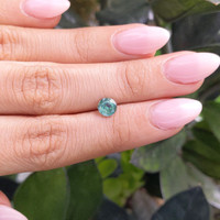 1.05 Ct. Bluish Green Sapphire from Madagascar Life Style