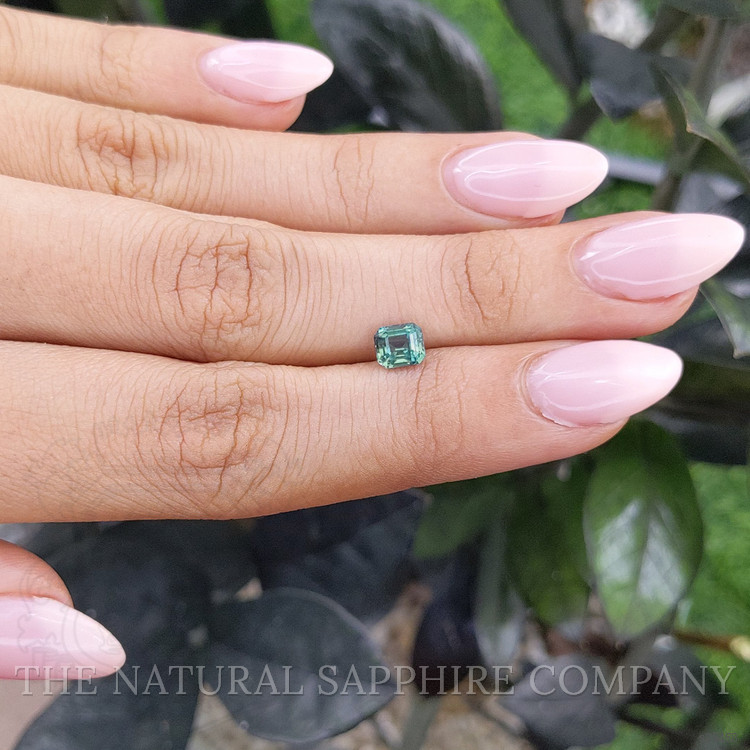 1.04 Ct. Bluish Green Sapphire from Madagascar