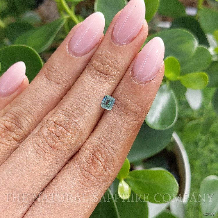 0.59 Ct. Bluish Green Sapphire from Madagascar