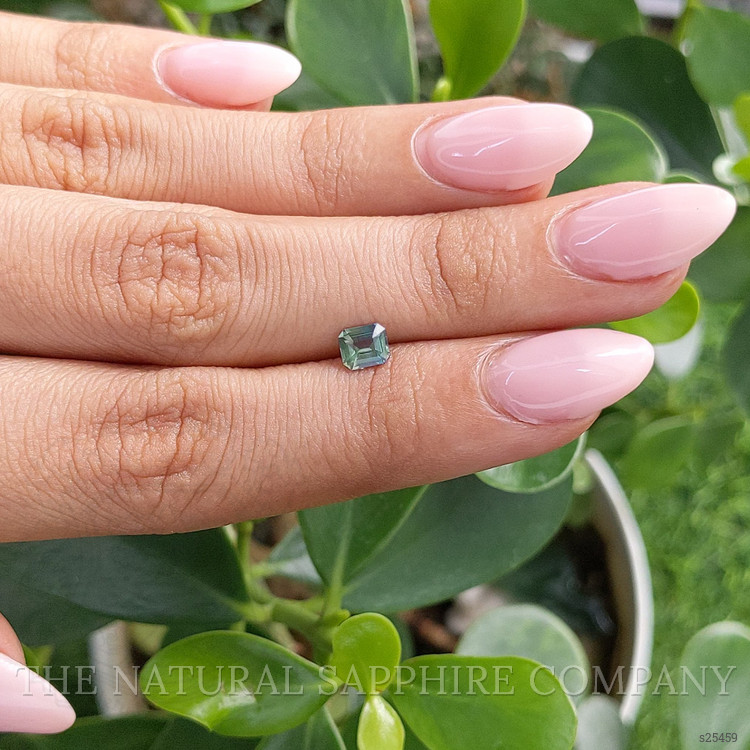 0.59 Ct. Bluish Green Sapphire from Madagascar