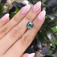4.03 Ct. Green Sapphire from Madagascar Life Style