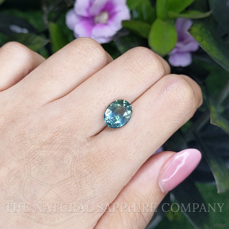 5.16 Ct. Bluish Green Sapphire from Tanzania