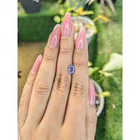 1.03 Ct. Blue Sapphire from Ceylon (Sri Lanka) Life Style