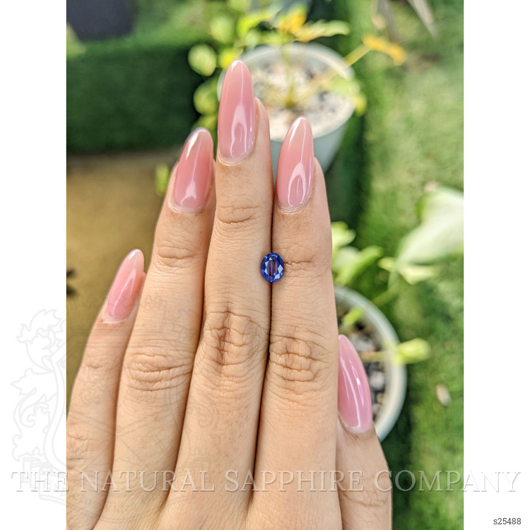 1.00 Ct. Blue Sapphire from Ceylon (Sri Lanka)