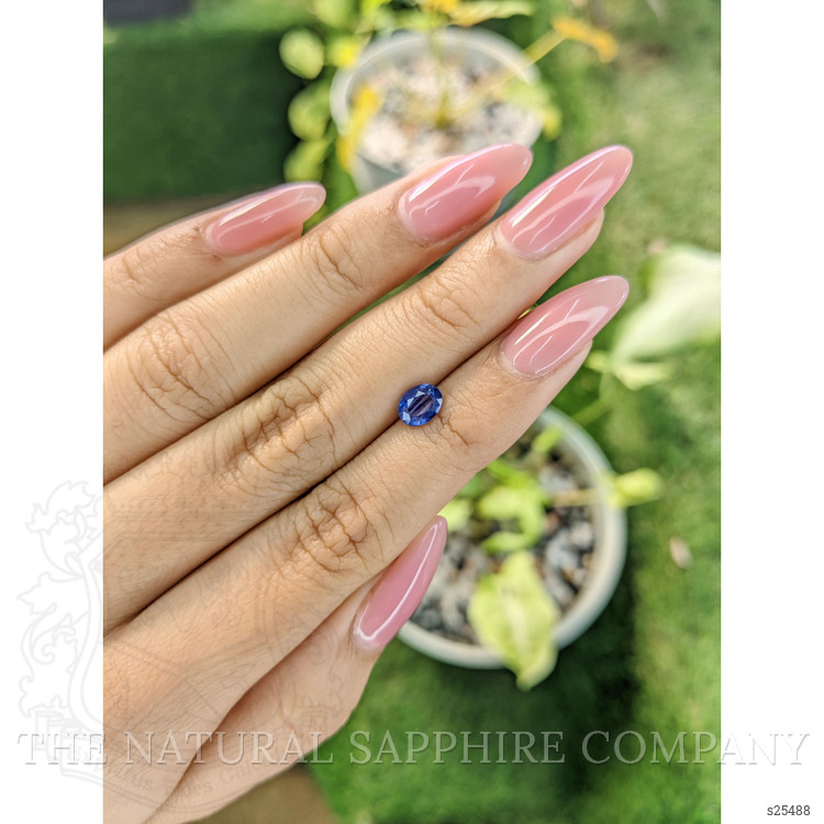 1.00 Ct. Blue Sapphire from Ceylon (Sri Lanka)
