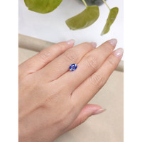 1.38 Ct. Purplish Blue Sapphire from Ceylon (Sri Lanka) Life Style