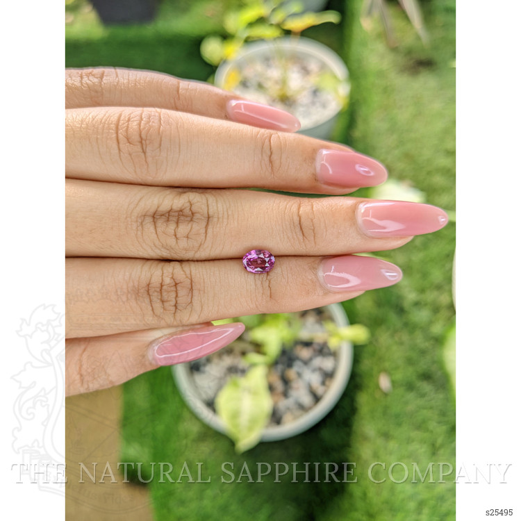 1.09 Ct. Purplish Pink Sapphire from Ceylon (Sri Lanka)