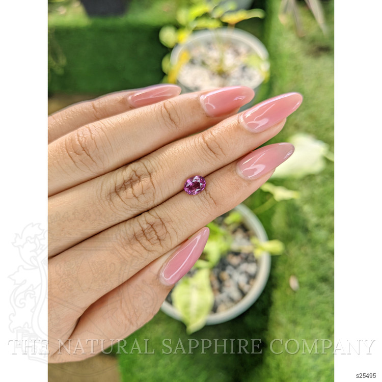 1.09 Ct. Purplish Pink Sapphire from Ceylon (Sri Lanka)