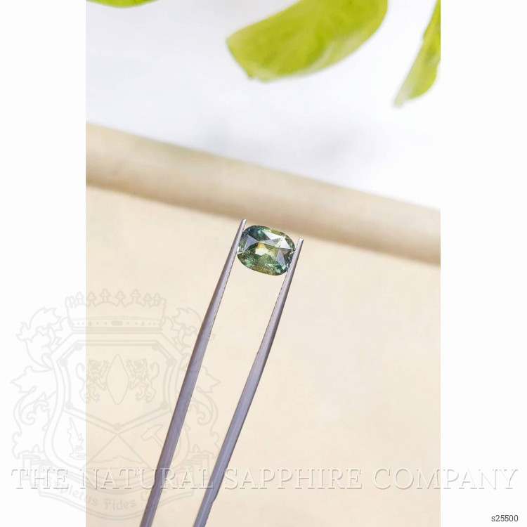 3.35 Ct. Yellowish Green Sapphire from Ceylon (Sri Lanka)