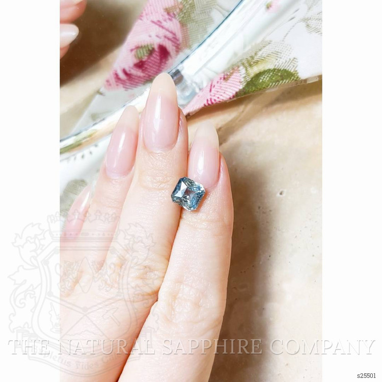 2.75 Ct. Greenish Blue Sapphire from Ceylon (Sri Lanka)