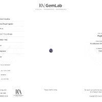 2.59 Ct. Purple Sapphire from Ceylon (Sri Lanka) Scan Report