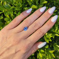 1.68 Ct. Blue Sapphire from Ceylon (Sri Lanka) Life Style