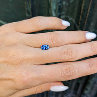 1.06 Ct. Blue Sapphire from Ceylon (Sri Lanka) Life Style
