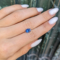 1.06 Ct. Blue Sapphire from Ceylon (Sri Lanka) Life Style
