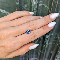 1.36 Ct. Blue Sapphire from Ceylon (Sri Lanka) Life Style