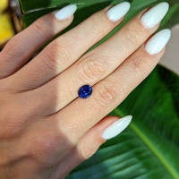 1.76 Ct. Blue Sapphire from Ceylon (Sri Lanka) Life Style