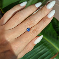 0.71 Ct. Blue Sapphire from Ceylon (Sri Lanka) Life Style