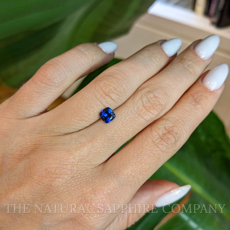 0.82 Ct. Blue Sapphire from Ceylon (Sri Lanka)