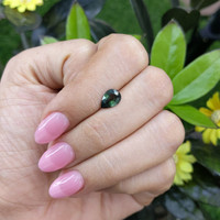 1.51 Ct. Green Sapphire from Tanzania Life Style