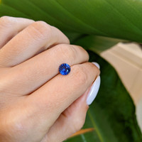 1.29 Ct. Blue Sapphire from Ceylon (Sri Lanka) Life Style