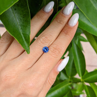 0.96 Ct. Blue Sapphire from Ceylon (Sri Lanka) Life Style