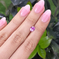 1.08 Ct. Pinkish Purple Sapphire from Madagascar Life Style
