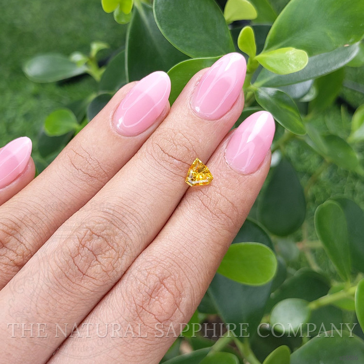 1.12 Ct. Orangish Yellow Sapphire from Ceylon (Sri Lanka)