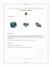 1.52 Ct. Sapphire from Madagascar Appraisal
