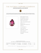 1.16 Ct. Purplish Pink Sapphire from Madagascar Scan Report