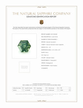 1.35 Ct. Yellowish Green Sapphire from Madagascar Scan Report