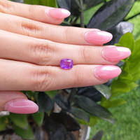 3.11 Ct. Pinkish Purple Sapphire from Ceylon (Sri Lanka) Life Style