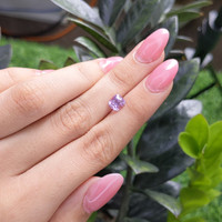 2.06 Ct. Pinkish Purple Sapphire from Madagascar Life Style