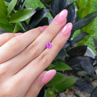 1.15 Ct. Pinkish Purple Sapphire from Madagascar Life Style