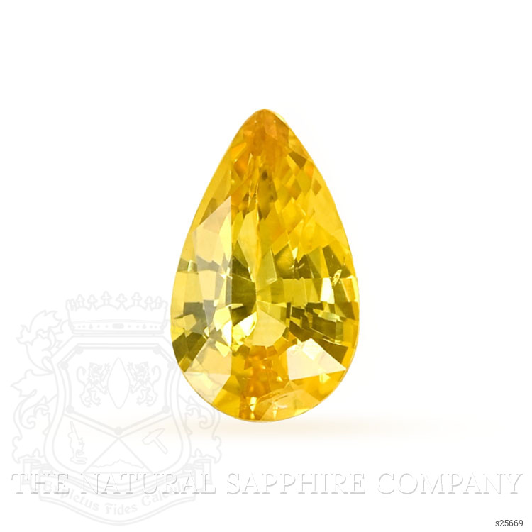 1.08 Ct. Orangish Yellow Sapphire from Ceylon (Sri Lanka)