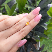 1.08 Ct. Orangish Yellow Sapphire from Ceylon (Sri Lanka) Life Style