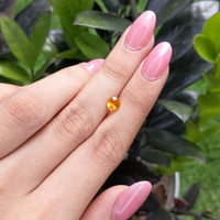 1.10 Ct. Orange Sapphire from Ceylon (Sri Lanka) Life Style